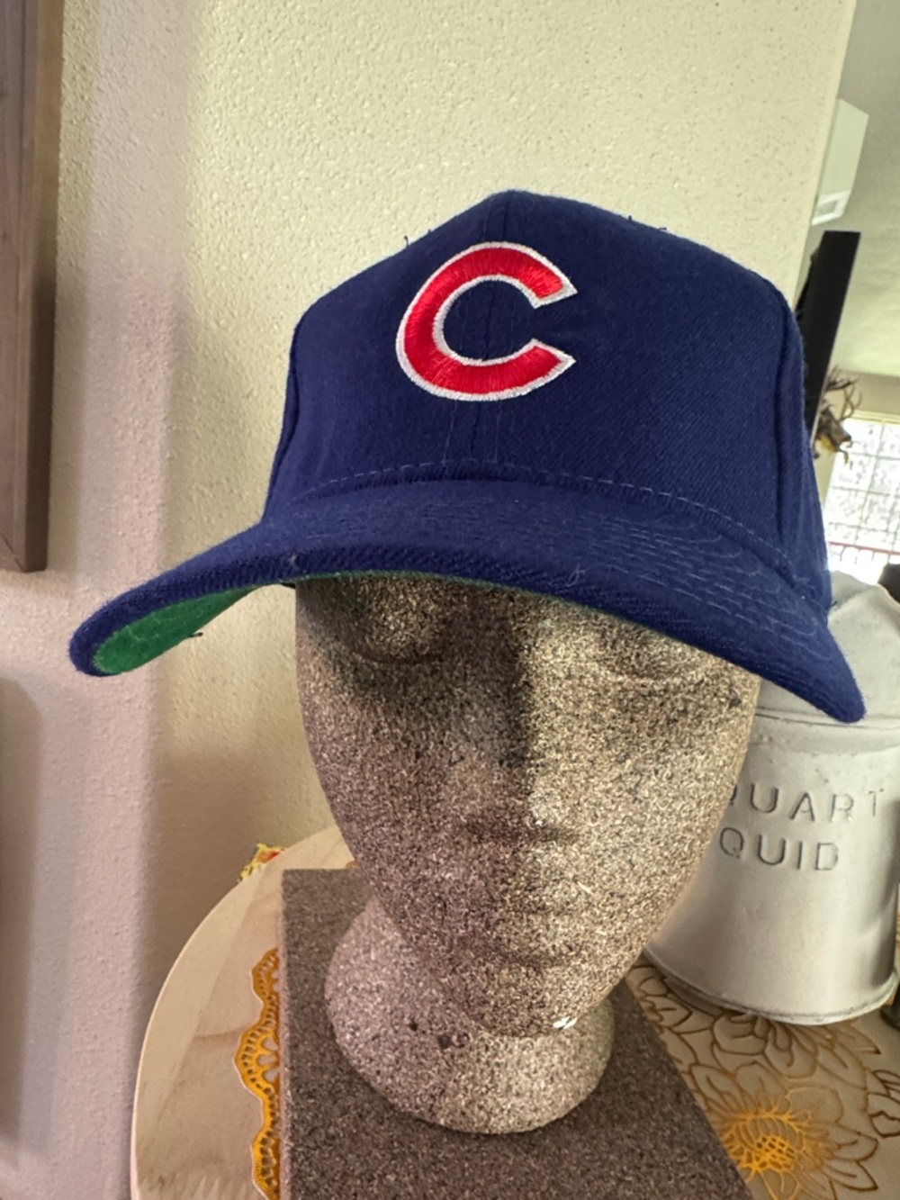7 1/4 Chicago Cubs Diamond Major League Baseball Cap C Logo by New Era